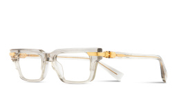 Shop BALMAIN Unisex Rectangle Eyeglasses in Clear online.