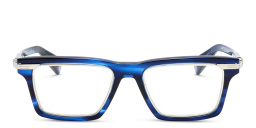 BALMAIN Unisex Rectangle Eyeglasses in Blue – Product Photo 1