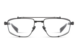 BALMAIN Unisex Wide Aviator Eyeglasses in Black – Product Photo 1