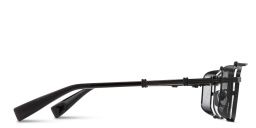 BALMAIN Unisex Wide Aviator Eyeglasses in Black – Product Photo 3