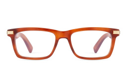 Shop Cartier Première de Cartier Rectangle Eyeglasses in Havana online.