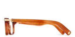 Shop Cartier Première de Cartier Rectangle Eyeglasses in Havana online.