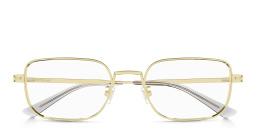 MONTBLANC Wide Rectangle Eyeglasses in Gold – Product Photo 1