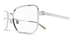 MONTBLANC Wide Rectangle Eyeglasses in Silver – Product Photo 3