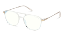 Shop TOM FORD Pilot Eyeglasses in Crystal online.