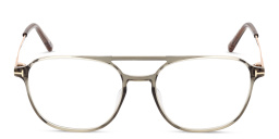 TOM FORD Pilot Eyeglasses in Shiny Light Green – Product Photo 1