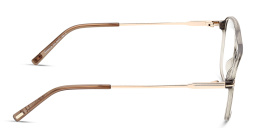 Shop TOM FORD Pilot Eyeglasses in Shiny Light Green online.