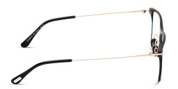 Shop TOM FORD Wide Square Eyeglasses in Matte Black online.