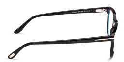 Shop TOM FORD Square Eyeglasses in Shiny Black online.