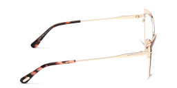 Shop TOM FORD Wide Cat-Eye Eyeglasses in Shiny Bordeaux online.