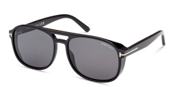Shop TOM FORD Rosco Aviator Sunglasses in Black online.