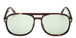 Shop TOM FORD Rosco Aviator Sunglasses in Havana online.