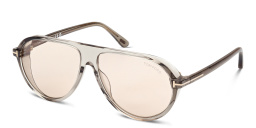 TOM FORD Marcus Pilot Sunglasses in Shiny Light Green – Product Photo 2