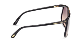 TOM FORD Meryl Square Sunglasses in Shiny Black – Product Photo 3