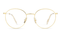 Shop CELINE Metal Round Eyeglasses in Gold online.