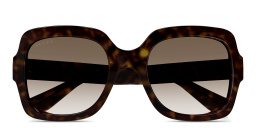 GUCCI Interlocking G Oversized Square Sunglasses in Dark Havana – Product Photo 1