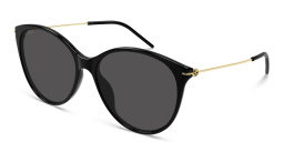 Shop GUCCI Cat-Eye Sunglasses in Black online.
