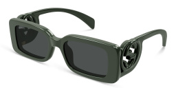 تسوق نظارات شمسية مستطيلة غوتشي بلون رمادي أونلاين.