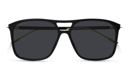 GUCCI Logo Square Sunglasses in Black – Product Photo 1