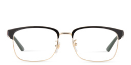 GUCCI Wide Rectangle Eyeglasses in Silver – Product Photo 1
