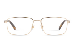 GUCCI Wide Rectangle Eyeglasses in Gold – Product Photo 1