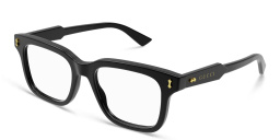 Shop GUCCI Square Eyeglasses in Black online.