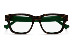 GUCCI Square Eyeglasses in Havana – Product Photo 1