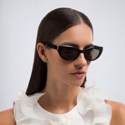 SAINT LAURENT Cat-Eye Sunglasses in Black – Product Photo 5