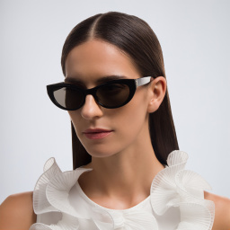 SAINT LAURENT Cat-Eye Sunglasses in Black – Product Photo 6