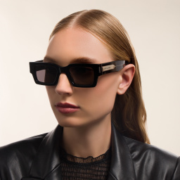 SAINT LAURENT Unisex Rectangle Sunglasses in Black – Product Photo 7