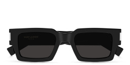SAINT LAURENT Unisex Rectangle Sunglasses in Black – Product Photo 1