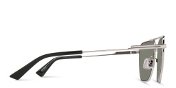 Shop BOTTEGA VENETA Aviator Sunglasses in Silver online.