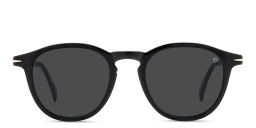 نظارات شمسية دائرية من ديفيد بيكهام بلون بلاك جولد - صورة المنتج 1