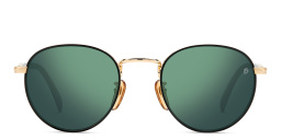 Shop DAVID BECKHAM Panthos Sunglasses in Matte Black Gold online.