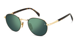 Shop DAVID BECKHAM Panthos Sunglasses in Matte Black Gold online.