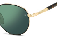 Shop DAVID BECKHAM Panthos Sunglasses in Matte Black Gold online.