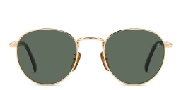 Shop DAVID BECKHAM Panthos Sunglasses in Gold Black online.