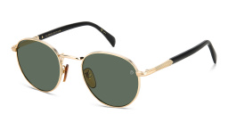 Shop DAVID BECKHAM Panthos Sunglasses in Gold Black online.