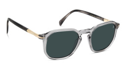 Shop DAVID BECKHAM Irregular Sunglasses in Grey online.