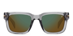 Shop DAVID BECKHAM Square Sunglasses in Grey online.