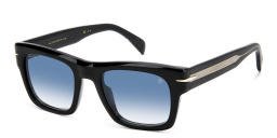 Shop DAVID BECKHAM Rectangle Sunglasses in Black online.