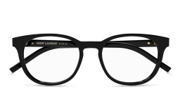 SAINT LAURENT Round Eyeglasses in Black – Product Photo 1