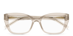 Shop SAINT LAURENT Cat-Eye Eyeglasses in Nude online.