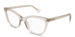 Shop BOTTEGA VENETA Triangle Stud Cat-Eye Eyeglasses in Nude online.