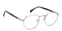 DAVID BECKHAM Panthos Eyeglasses in Ruthenium Grey Horn – Product Photo 3
