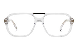 DAVID BECKHAM Rectangle Eyeglasses in Crystal Gold – Product Photo 1