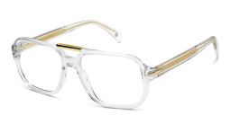 DAVID BECKHAM Rectangle Eyeglasses in Crystal Gold – Product Photo 2