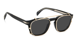 Shop DAVID BECKHAM Square Eyeglasses in Black online.