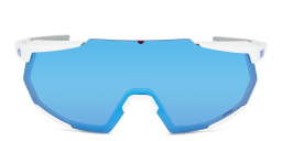 Shop 100 % Rimless Rectangle Sunglasses in White online.