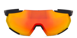 Shop 100 % Rimless Rectangle Sunglasses in Black online.